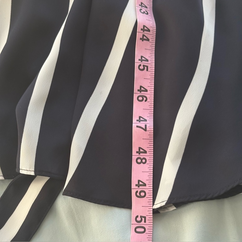Witchery black and white striped wrap dress - Picture 10 of 10